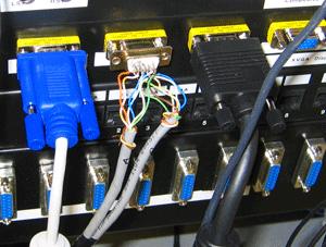 VGA socket connections